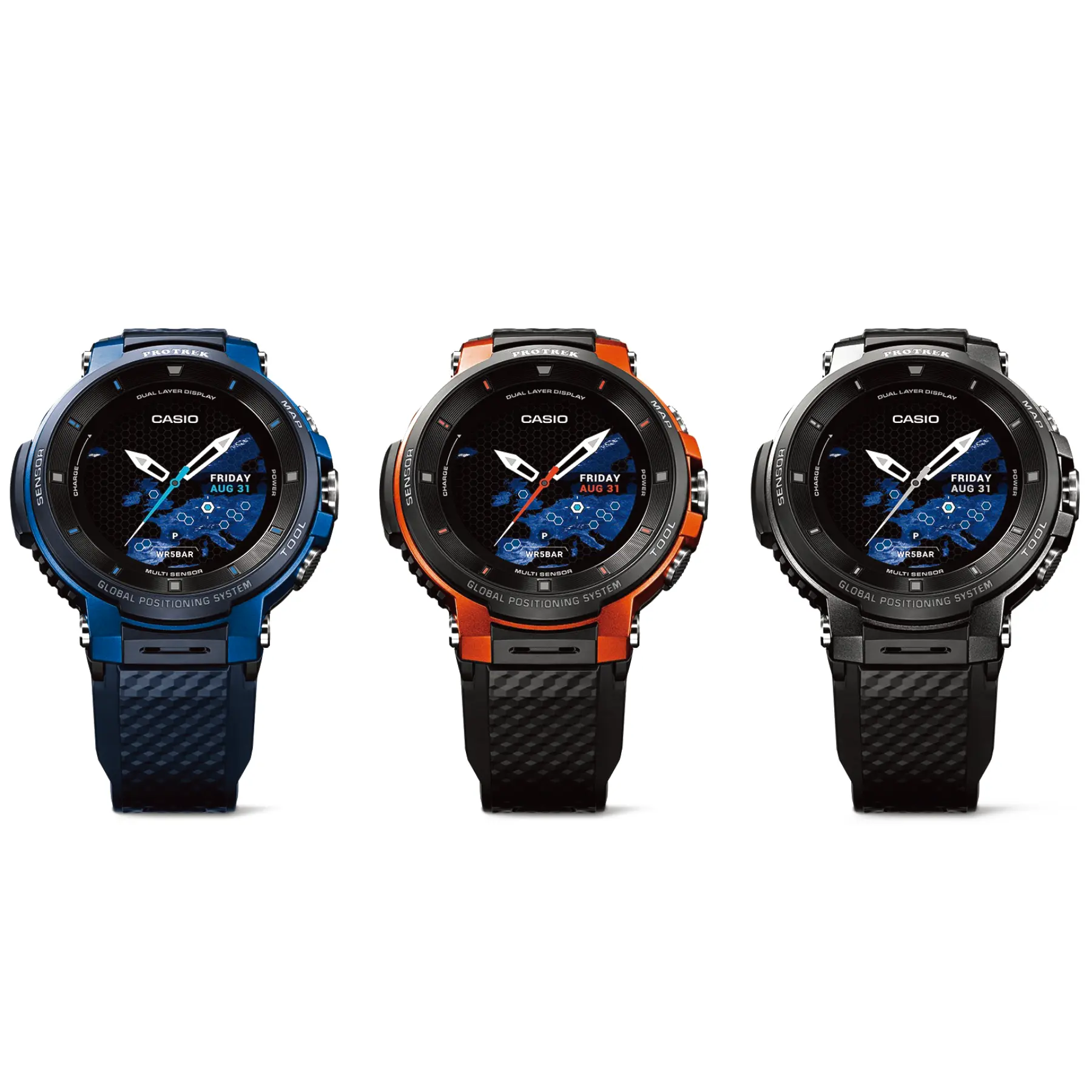 PRO TREK SmartのウォッチフェイスUI